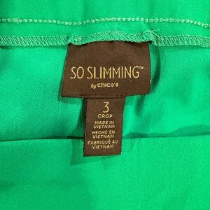 Chico's So Slimming Emerald Crop Pants